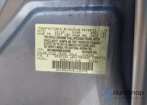 2011 Nissan Sentra 2.0S from USA, damaged, VIN 3N1AB6AP6BL632295